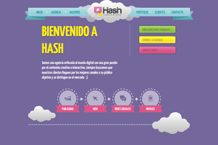 Hash Contenidos website preview